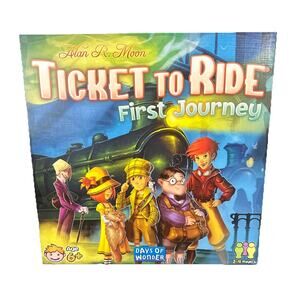 Ticket To Ride: First Journey Board Game Days Of Wonder 100% Complete Ages 6+